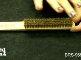 BRS-968.00 - Wood Handle Metal Brushes, Brass - Jewelry Making Tools