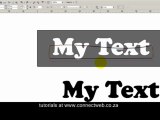 Creating a glaze effect on text in Coreldraw X5