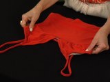 How to fold a two-piece bathing suit