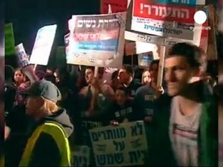 Miles de israelíes se manifiestan en Beit Shemesh...