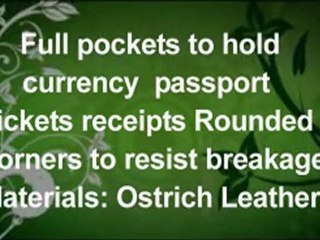 Jack Georges Genuine Ostrich Collection