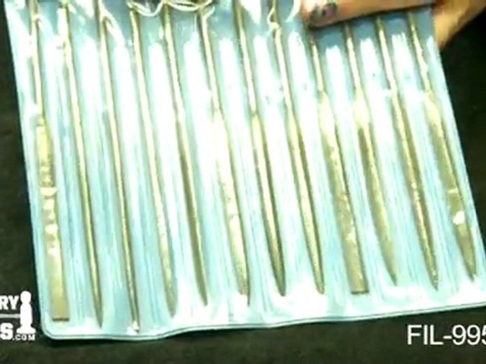FIL-995.00 - Needle File Set, 12 Piece Set - Jewelry Tools Demo