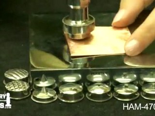 HAM-470.00 - Texturing Hammer with 9 Faces - Jewelry Making Tools Demo