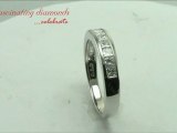 Princess Cut Diamond Anniversary Band In Channel Setting