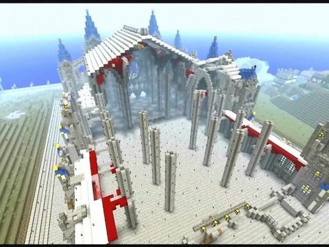Minecraft : Timelapse Cathédrale sur le serveur Millenium