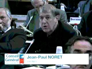 Jean-Paul NORET. Intervention sur les agents du Conseil général. Séance des 15 et 16 décembre