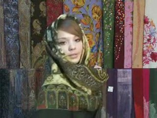 How to tie a scarf  Как завязывать пуховые платки и расписные шали Тольятти