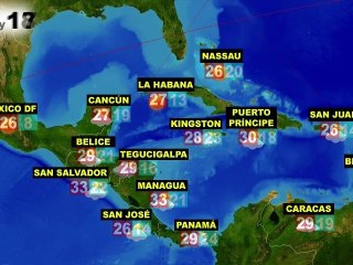 El tiempo en América (Cánada, EE.UU, Centro y Sudamérica), para jueves 17 y viernes 18 de marzo