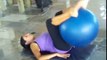 Abdominales Inferiores con Pelota Terapeutica Fisiobalon para achatar pancita