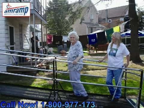 Amramp Wheelchair Ramps and Mobility Solutions Franchise Portable Roll-In Wheelchair Showers