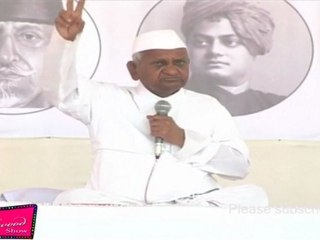 ANNA HAJARE, ANUPAM KHER, ARVIND KEJRIWAL & MEGHA PATKAR AT MMRDA GROUND - 14.mp4