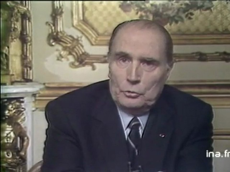 Mitterrand explique en 1987, lors de ses voeux, les efforts que devront faire les Français