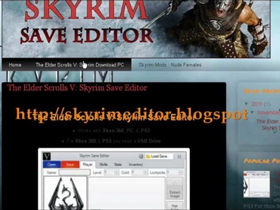 Skyrim Editor - video Dailymotion