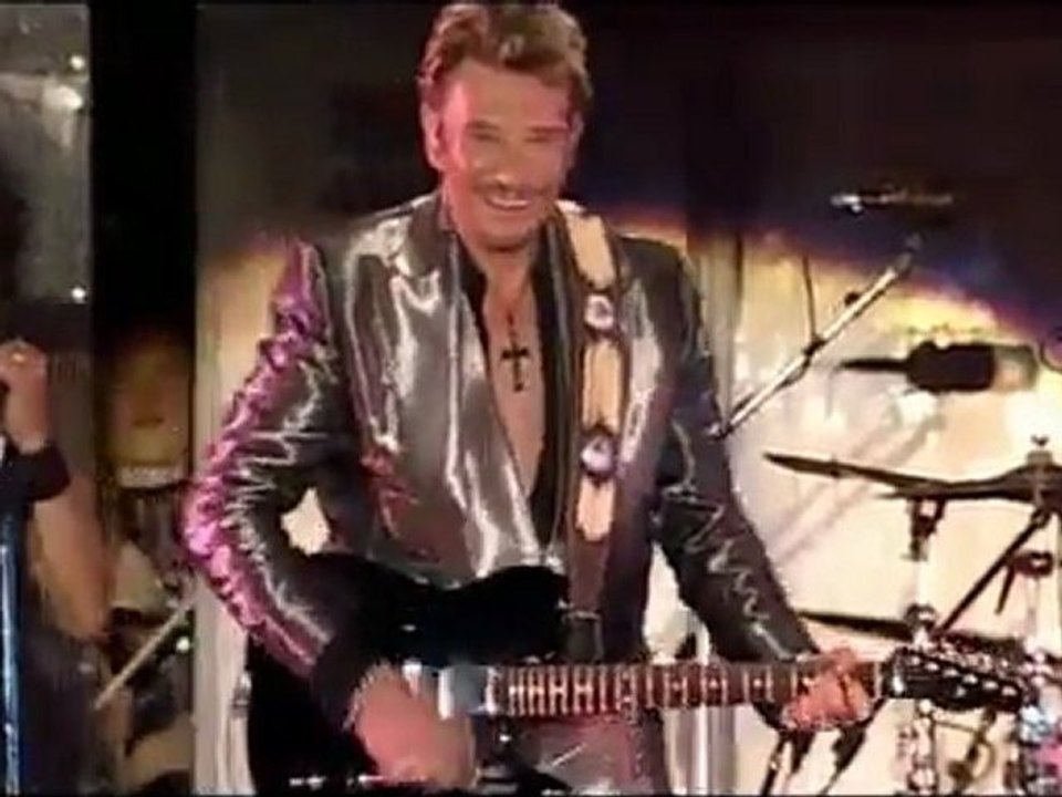 Johnny Hallyday- Gabrielle duo avec Laurent Gerra.