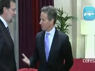 Rajoy se reúne con Timothy Geithner
