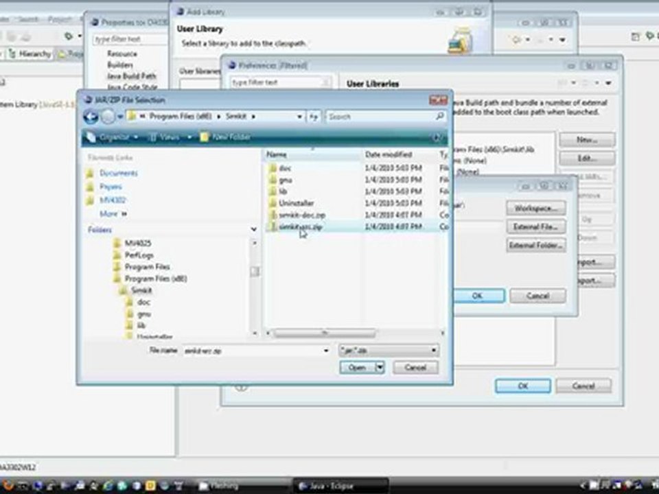 Getting Started in Eclipse with Simkit