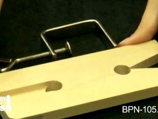 BPN-105.00 - Deluxe V-Slot Bench Pin and Clamp - Jewelry Tools Demo