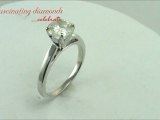 Round Solitaire Diamond Engagement Ring in Prong Setting