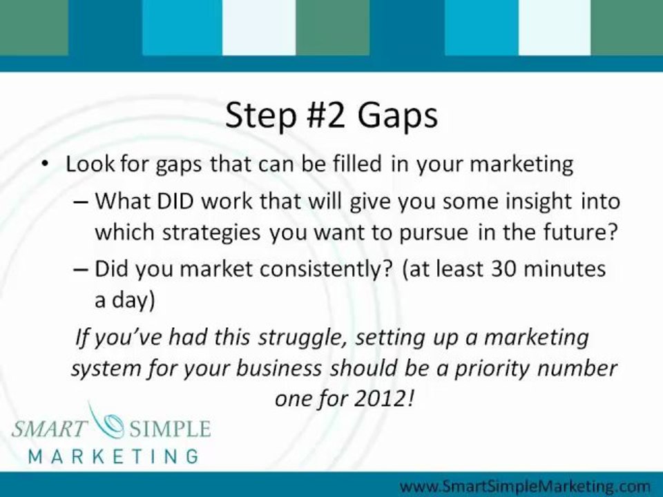3 Simple Steps to a Profitable 2012