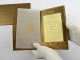 Sikh Cards, Sikh Wedding Cards, Punjabi Wedding Cards In Gold Touch