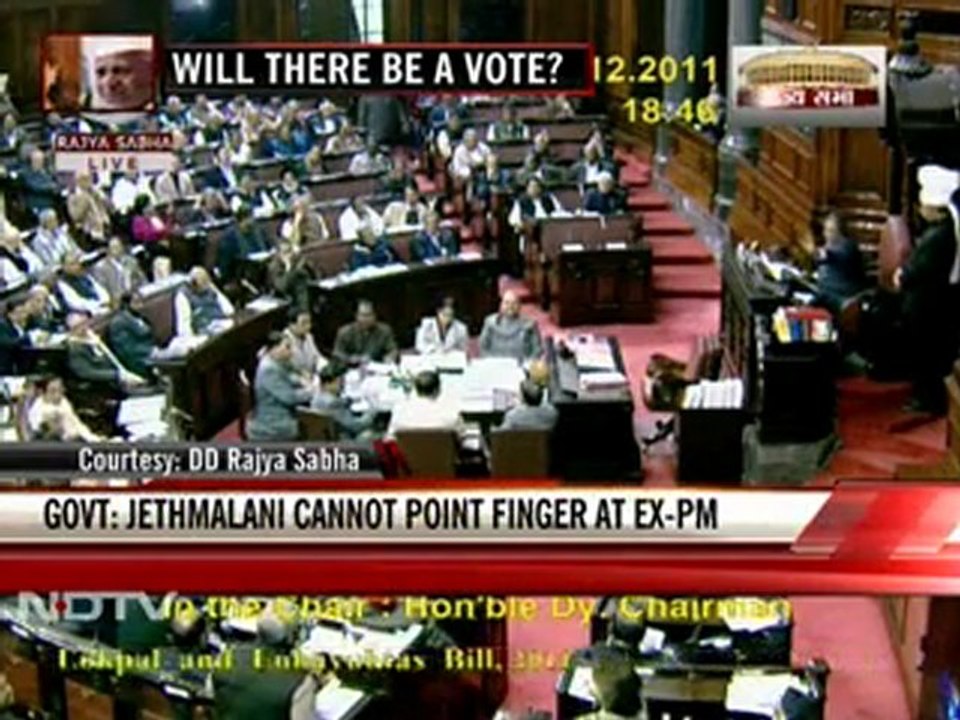 Jethmalani's black money remarks create flutter in Rajya Sabha