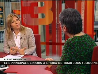 TV3 - L'assessora pedagògica en jocs i joguines Imma Marín a l'"Entrevista del 3/24"