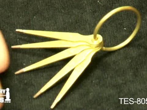 TES-805.00 - Gold Test Needles, Set of 5 - Jewelry Making Tools Demo