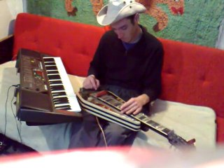 Hawaiian guitar and synthesizer