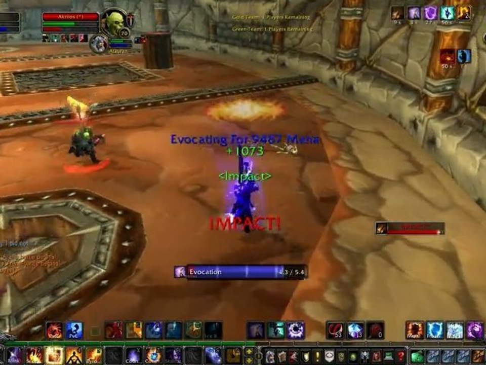 ★ WoW Arena - 1v2 Fire Mage PvP! HD II