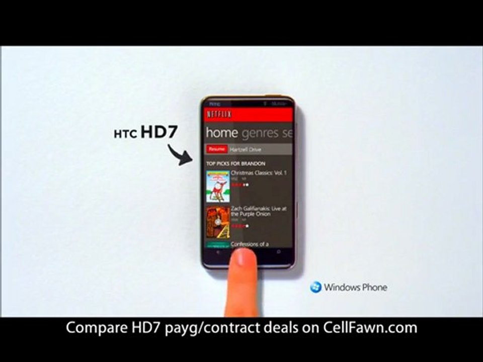 HTC HD7 1080p HD Commercial-Demo
