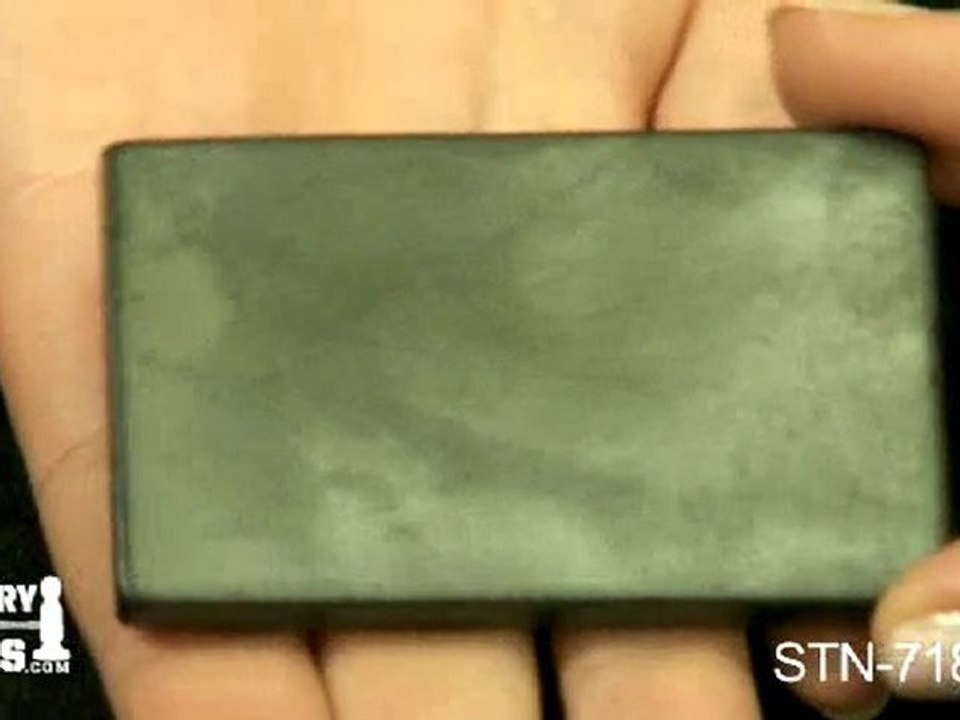 STN-718.00 - Natural River Danube Gold Testing Stone, Small - Jewelry Making Tools Demo