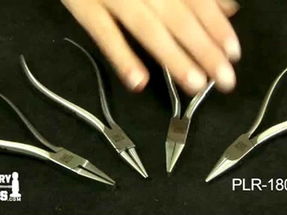 PLR-180.98 - Revere Plier Set, 4 Piece Set with Stand - Jewelry Tools Demo