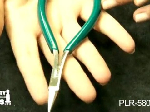 PLR-580.60 - Micro Miniature Pliers, Needle Nose Bead Knotting, 5 Inches - Jewelry Tools Demo