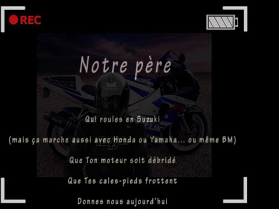 La prière du motard