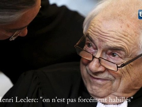 Me Henri Leclerc : on n’est pas forcément habillés
