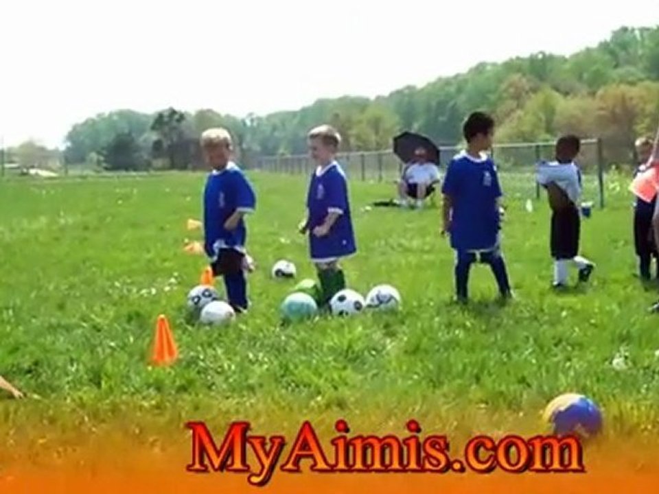 Soccer Drill for kids - Touch the Cones