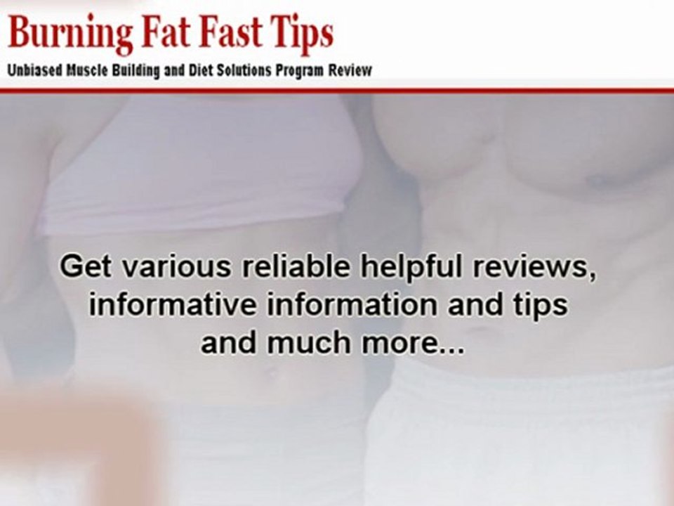 Burning Fat Fast Tips