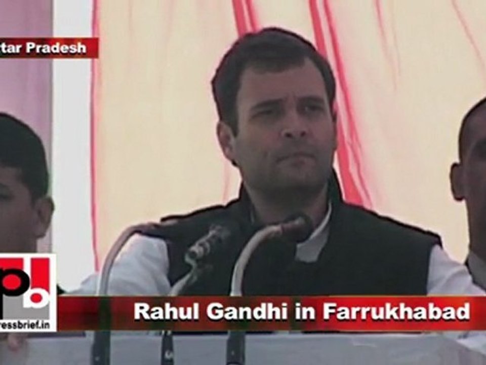 Congress Leader Rahul Gandhi in Farrukhabad (U.P) Part 2
