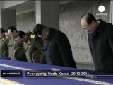 North Koreans honor Kim Jong-il - no comment