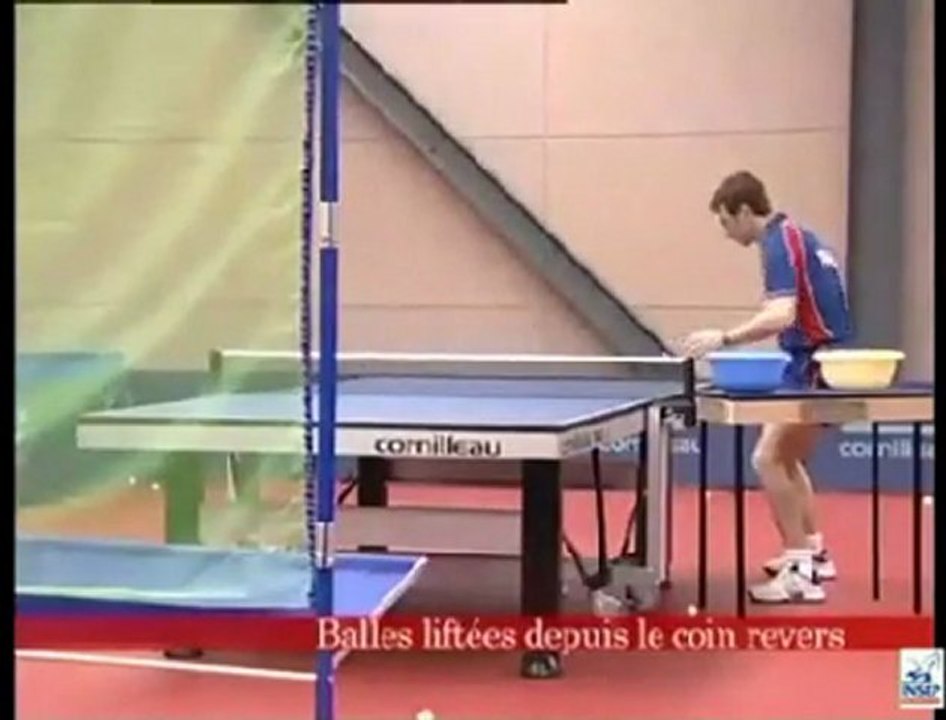 entrainement a insep  Tennis de table   Panier de balles, mode d'emploi (extrait)