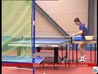 entrainement a insep  Tennis de table   Panier de balles, mode d'emploi (extrait)