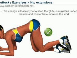 Hip extensions butt exercise for women