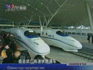 CRH - Číňania majú najrýchlejší vlak (20091226, TA3)