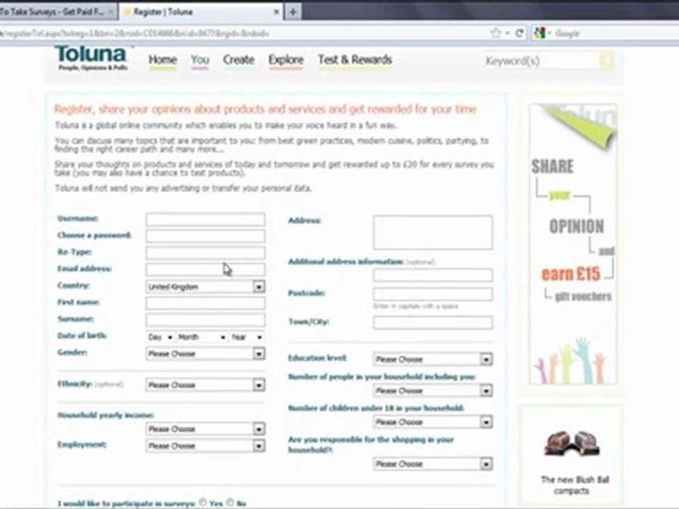Get Paid To Take Surveys - Earn £20 Per Survey!