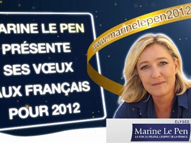 Les voeux de Marine Le Pen pour l'année 2012