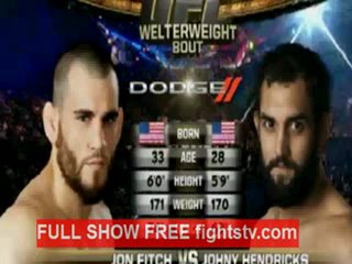 Jon Fitch vs Johny Hendricks fight video