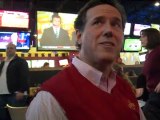 Republican Santorum aims for top two finish in Iowa