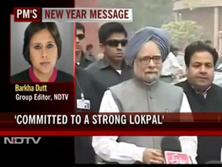 Govt committed to a strong Lokpal: PM's New Year message