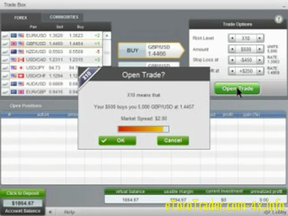eToro Trading System | About eToro's "TradeBox Arena" Opening Multiple Currency Trades