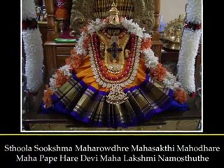 Sri Mahalakshmi Ashtakam and Navarathri Alangaram